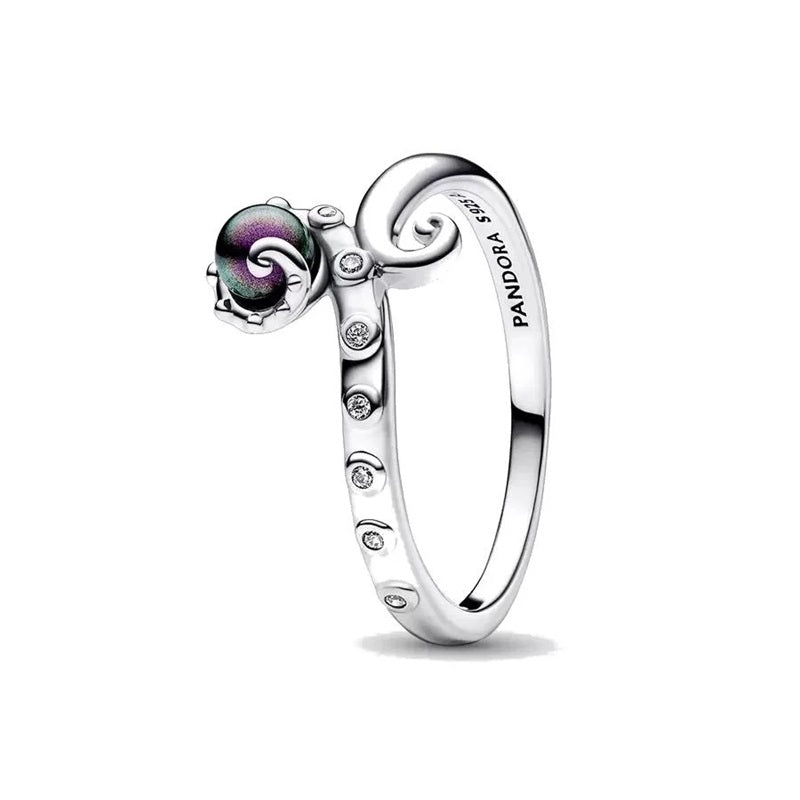 PANDORA JEWELS DISNEY COLLECTION Mod. THE LITTLE MERMAID URSULA - RING - Size 58 ***SPECIAL PRICE***