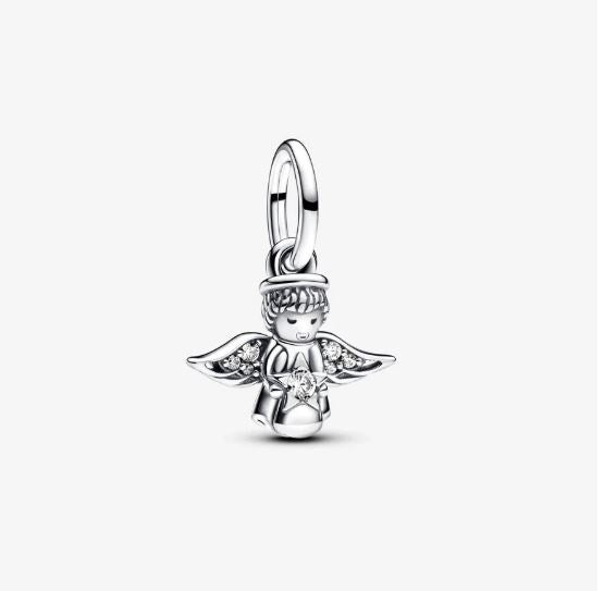 PANDORA CHARMS Mod. SPARKLING ANGEL DANGLE