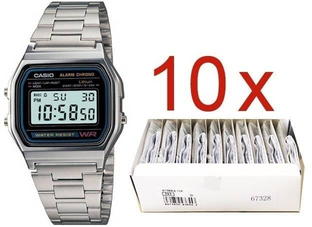 CASIO Mod. VINTAGE GENT SILVER **PACK 10 PCS**