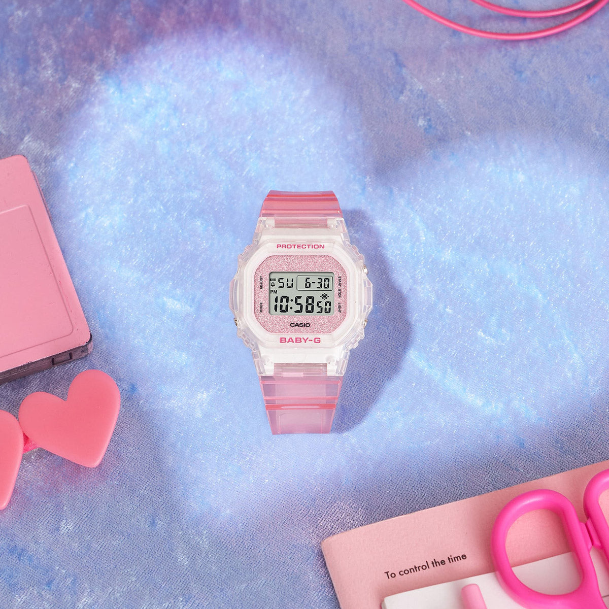 BABY-G Mod. 565 GLITTER CRYSTALS SERIE - PINK