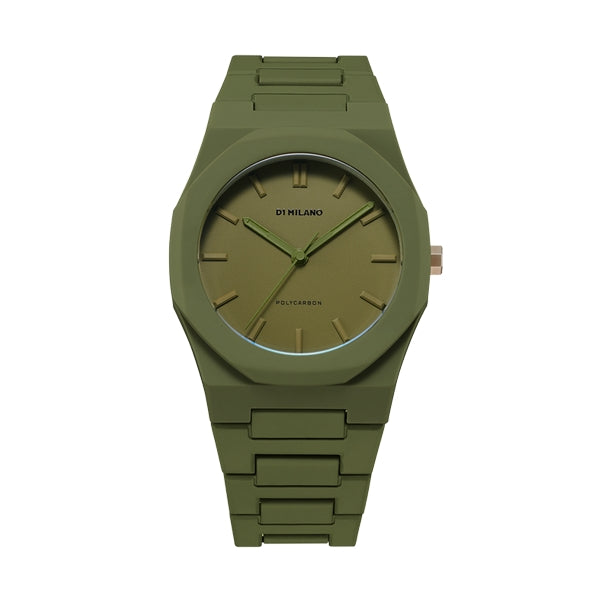 D1 MILANO POLYCARBON Mod. MILITARY GREEN - COLOR BLOCK EDITION