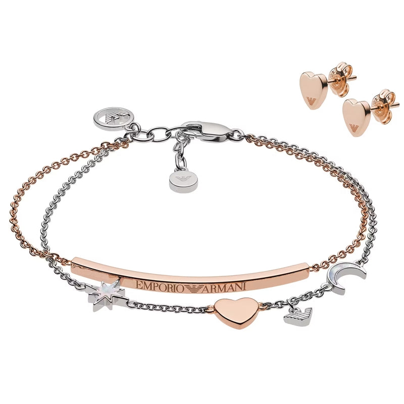 EMPORIO ARMANI JEWELS Mod. SENTIMENTAL Special Pack + Earring