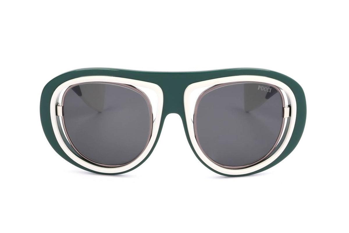 EMILIO PUCCI SUNGLASSES Mod. EP0059 SHINY DARK GREEN