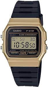 CASIO VINTAGE Mod. F-91 BIO RESIN STRAP - GOLD