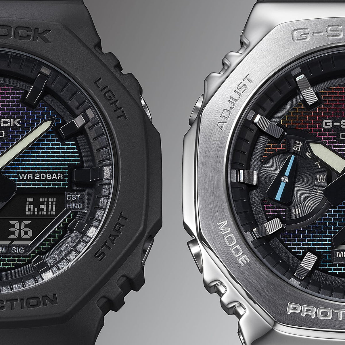 CASIO G-SHOCK Mod. OAK - RAINBOW BRICK WALL SERIE