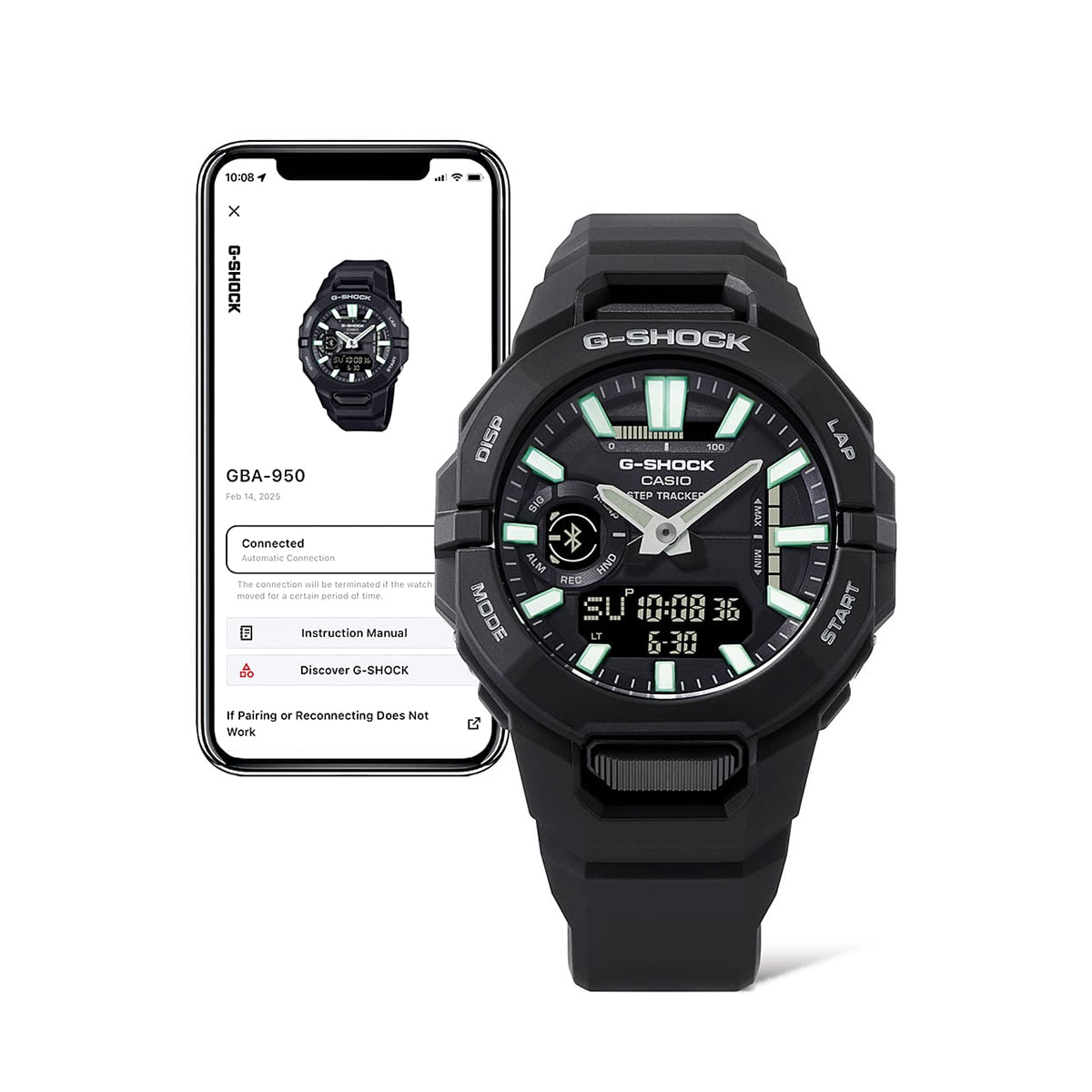 CASIO G-SHOCK Mod. G-SQUAD Strap Tracker (Compatible with STRAVA)