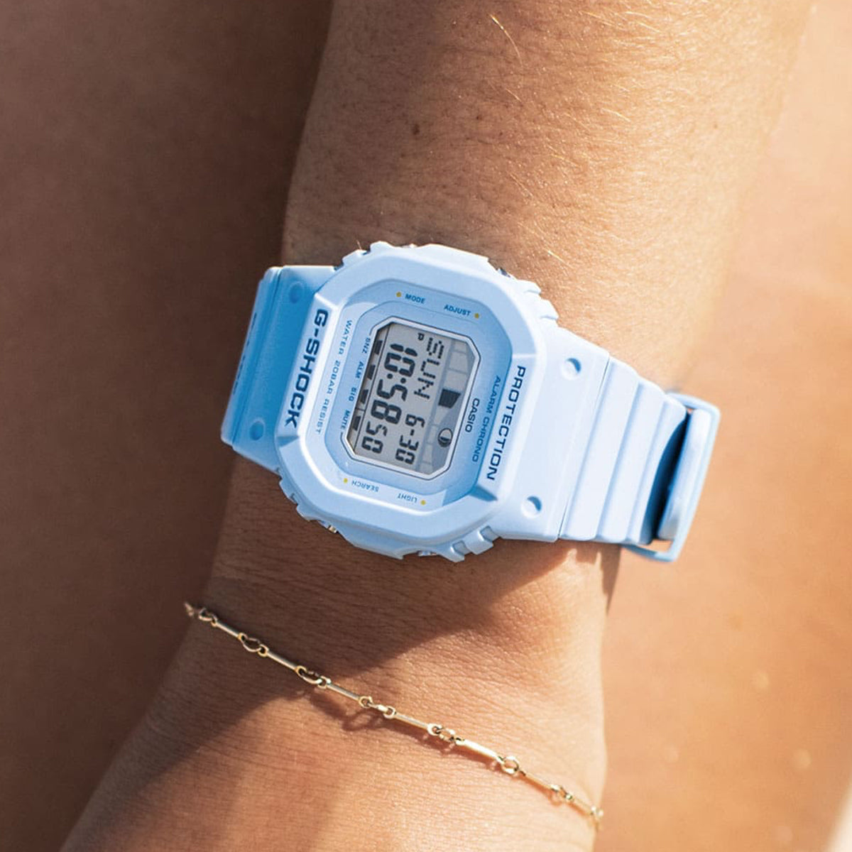 CASIO G-SHOCK Mod. G-LIDE Mid-Blue - SURF TIDE GRAPHS
