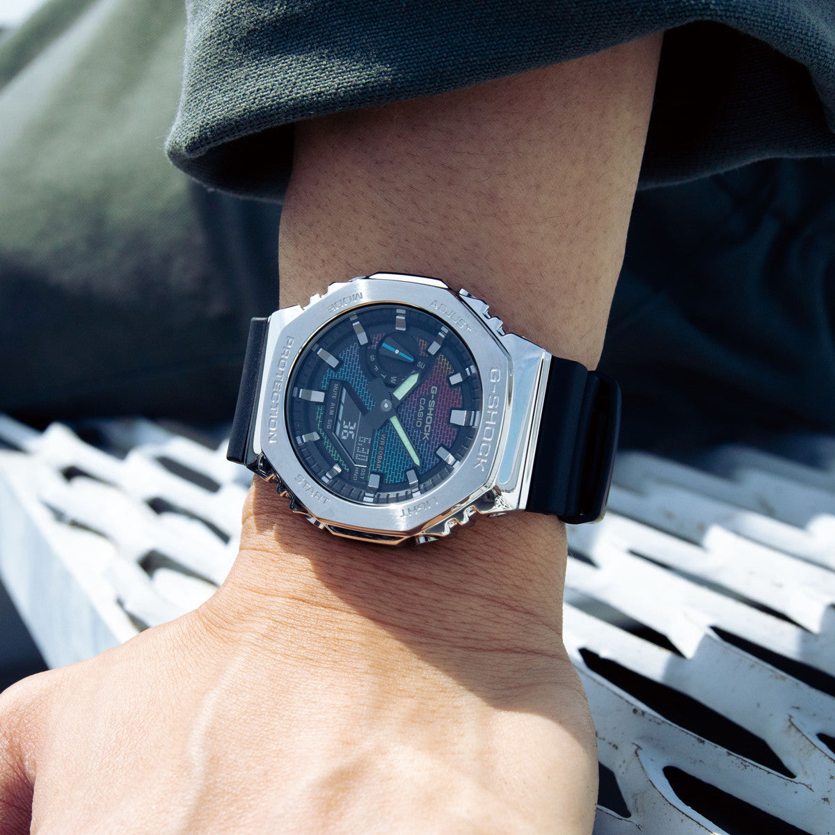 CASIO G-SHOCK Mod. OAK METAL COVERED - RAINBOW BRICK WALL SERIE