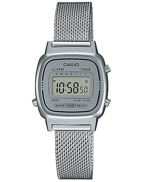 CASIO VINTAGE Mod. ICONIC MINI STEEL - SILVER MESH
