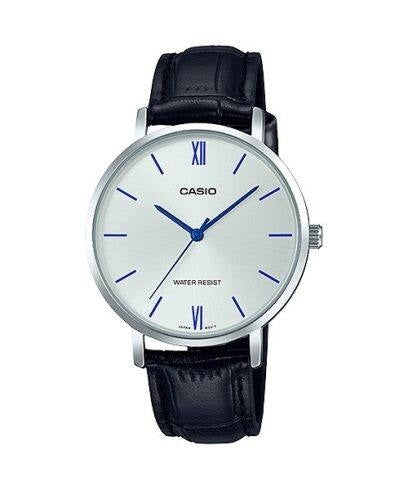 CASIO COLLECTION Mod. MINIMAL. LEATHER - SILVER