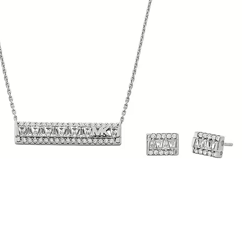 MICHAEL KORS PREMIUM SILVER COLLECTION Mod. MKC1688SET - Special Pack + Earrings