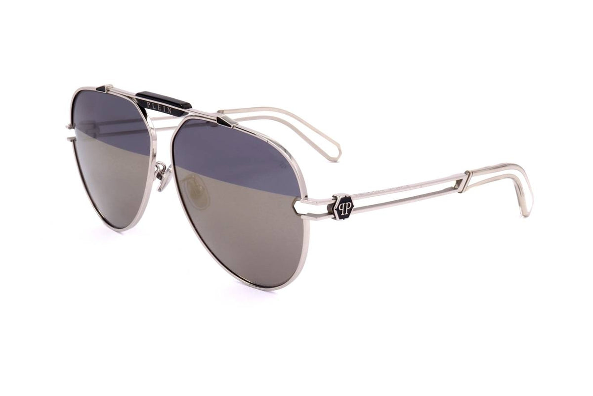 PHILIPP PLEIN SUNGLASSES Mod. SPP048M SHINY PALLADIUM