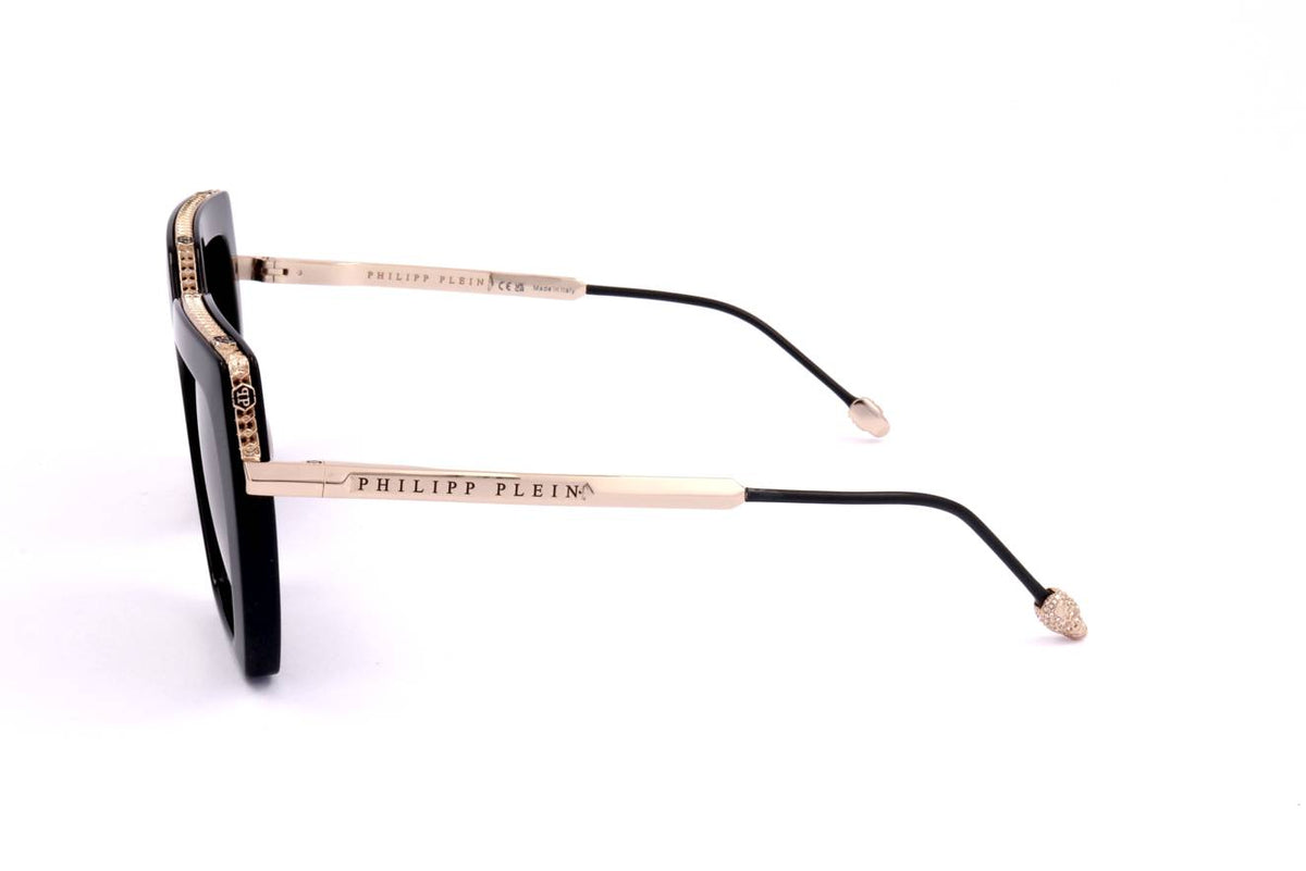 PHILIPP PLEIN SUNGLASSES Mod. SPP097S SHINY DARK BLACK