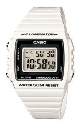 CASIO TIMELESS COLLECTION Mod. SPORT ILLUMINATOR WR 50M. ALARM. CHRONOGRAPH - WHITE