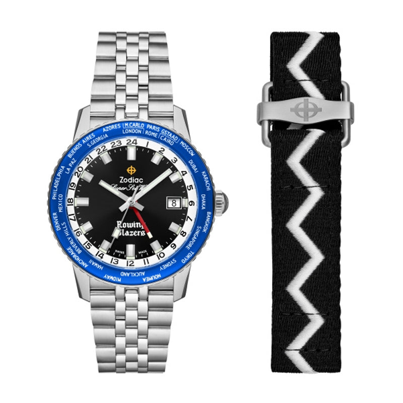 ZODIAC Mod. SUPER SEA WOLF GMT WORLD TIME AUTOMATIC