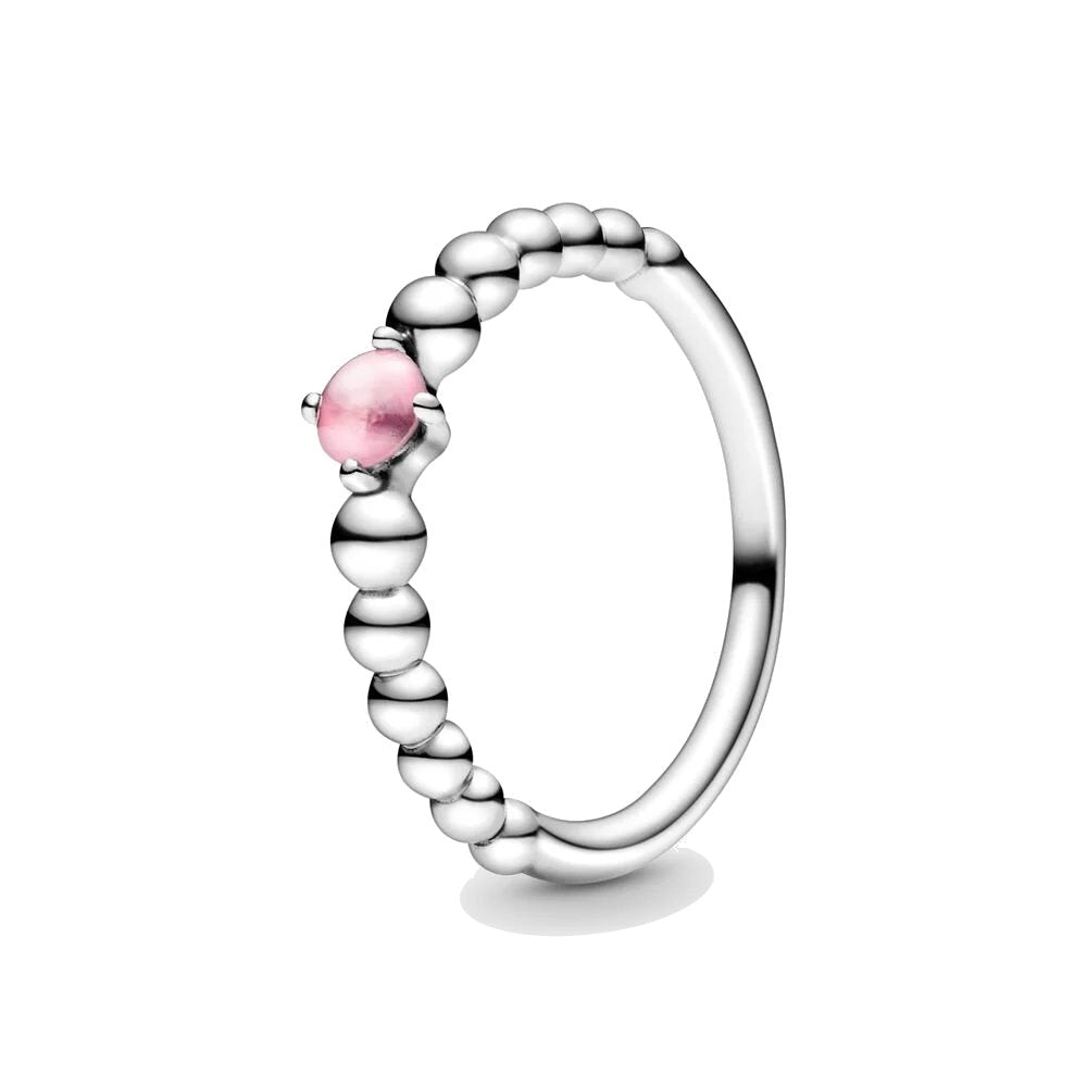 PANDORA JEWELS Mod. PINK STONE - RING - Size 58 ***SPECIAL PRICE***