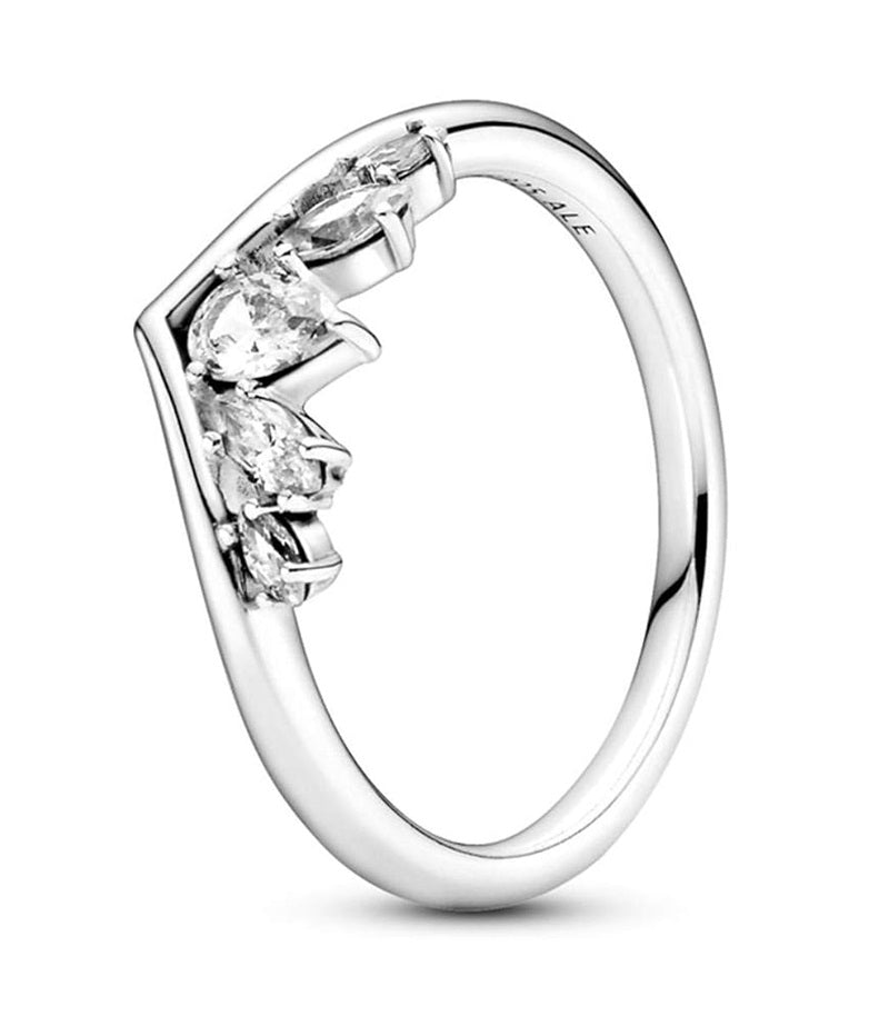 PANDORA JEWELS Mod. WISHBONE TIARA SPARKLING - RING - Size 50 ***SPECIAL PRICE***