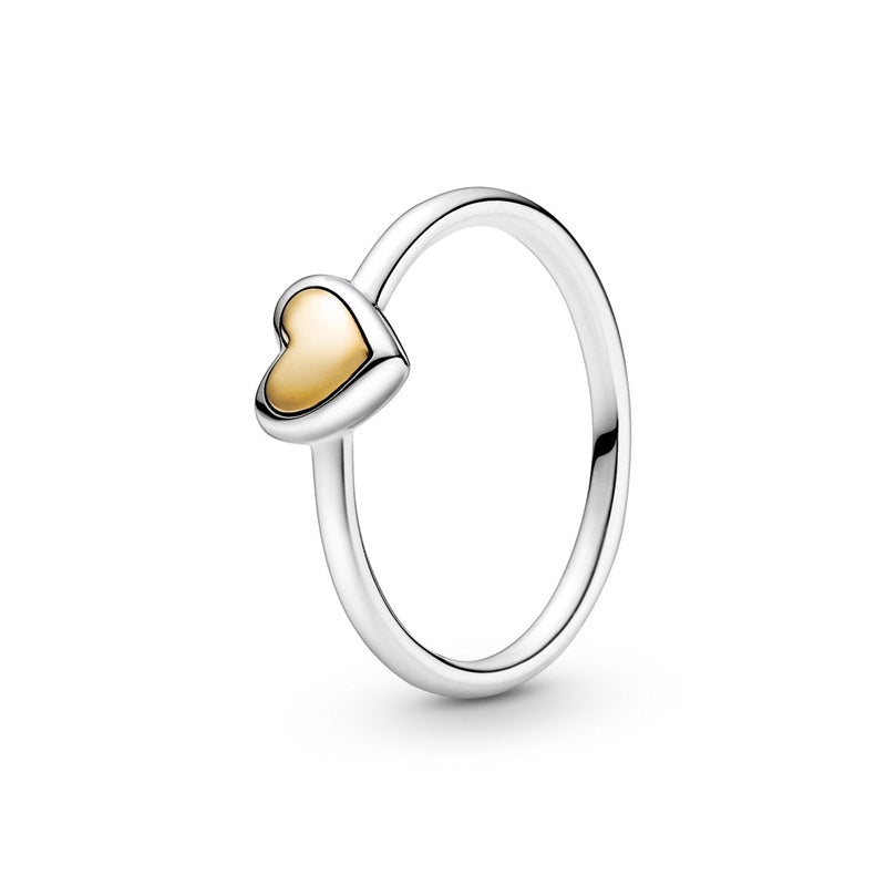 PANDORA JEWELS Mod. GOLDEN HEART - RING - Size 52 ***SPECIAL PRICE***