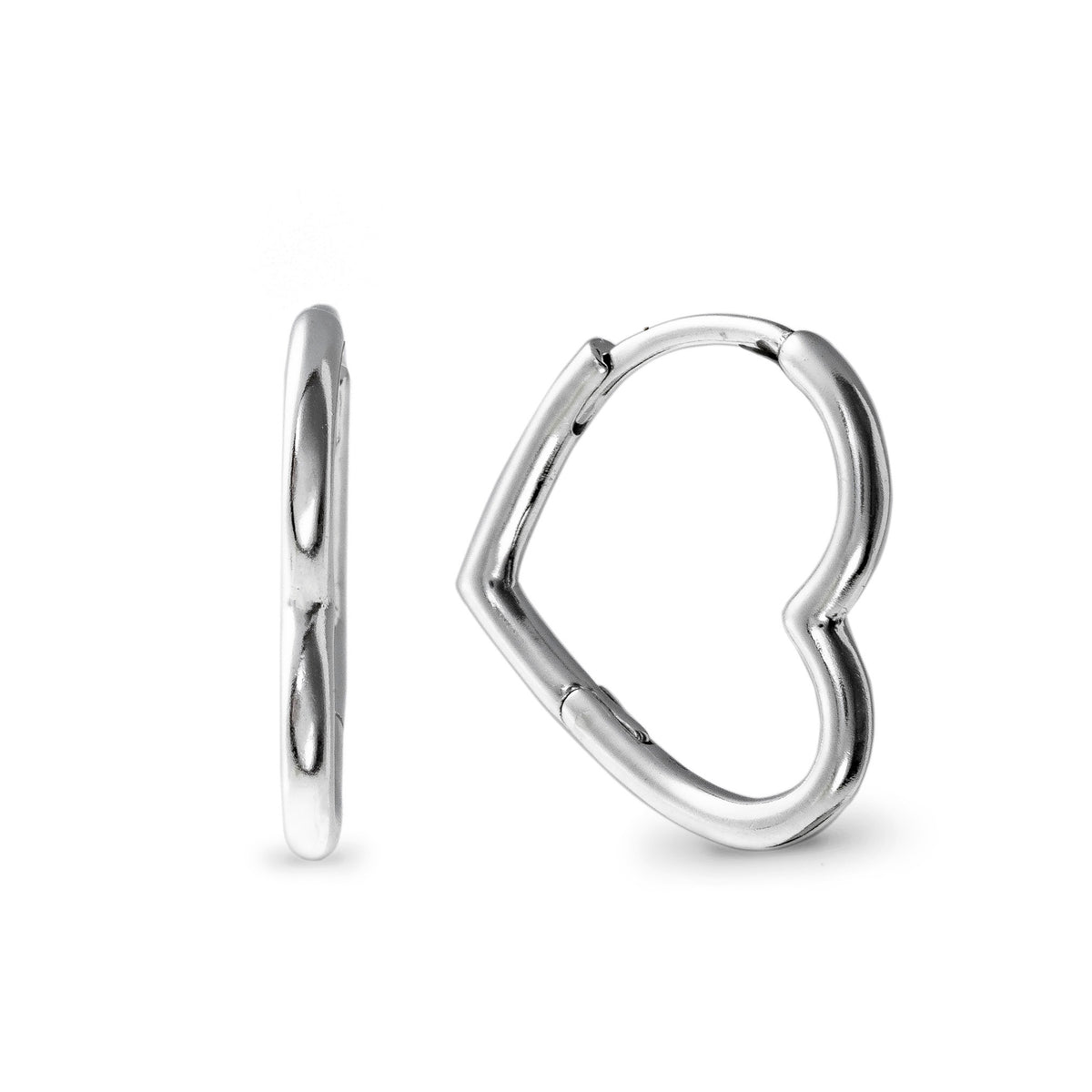 PANDORA Mod. ASYMMETRICAL HEART HOOP EARRINGS ***SPECIAL PRICE***