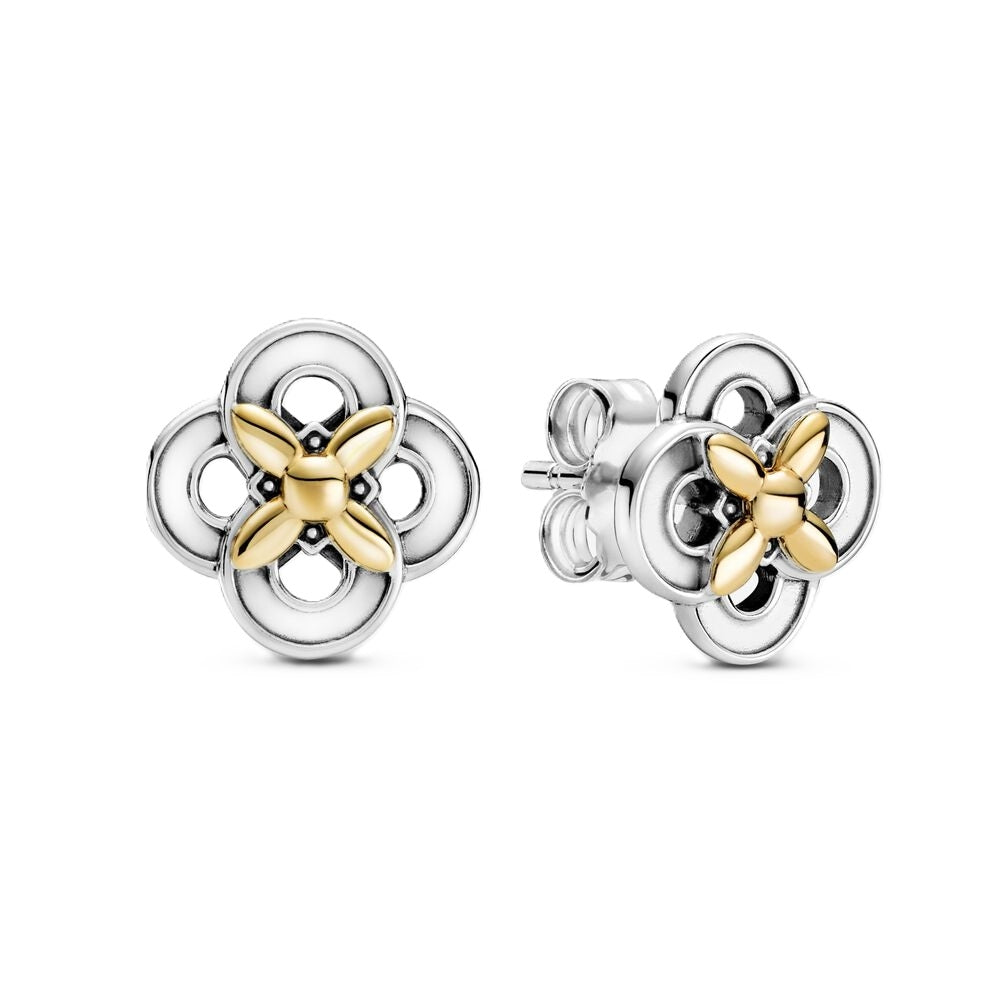 PANDORA JEWELS Mod. TWO-TONE FLOWER ***SPECIAL PRICE***