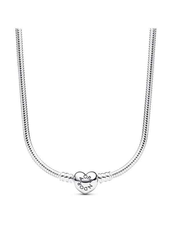 PANDORA JEWELRY Mod. MOMENT HEART CLASP SNAKE CHAIN