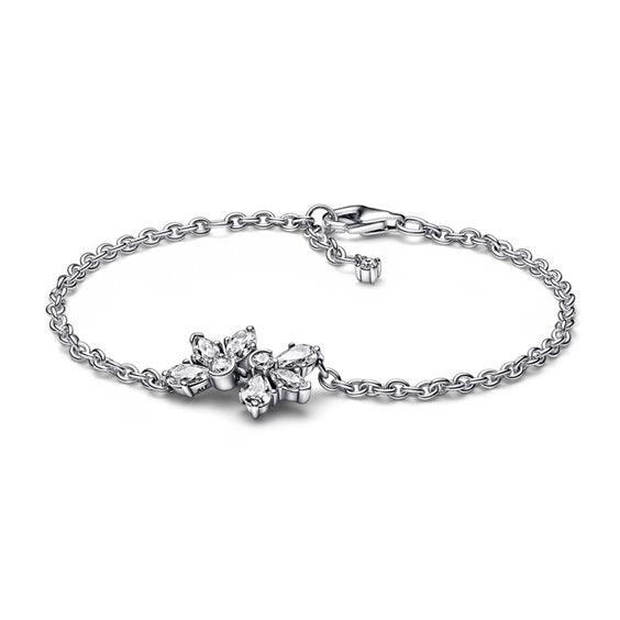 PANDORA JEWELS Mod. SPARKLING HERBARIUM CLUSTER CHAIN - Size 16