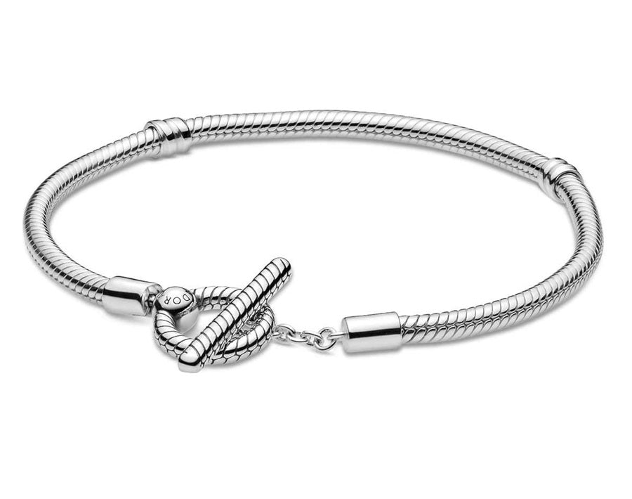 PANDORA JEWELS Mod. MOMENTS T-BAR SNAKE CHAIN - Size 20 ***SPECIAL PRICE****