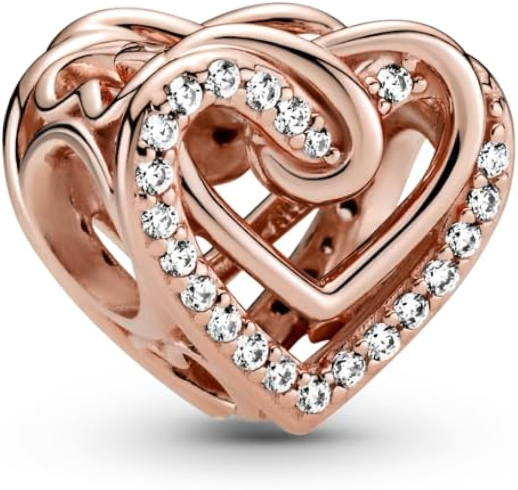 PANDORA CHARMS Mod. SPARKLING ENTWINED HEARTS