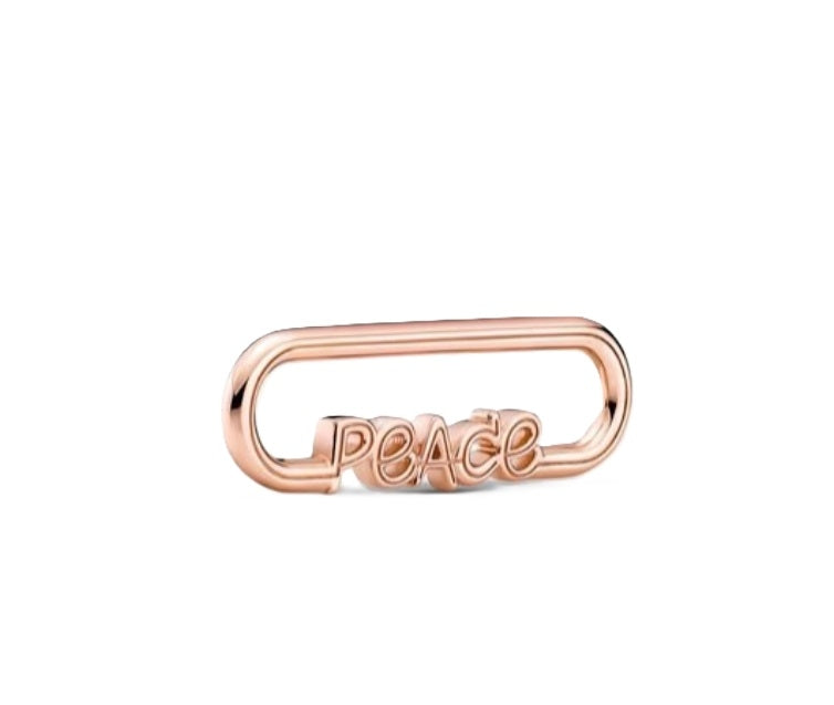 PANDORA CHARMS Mod.  STYLING PEACE WORD LINK ***SPECIAL PRICE***