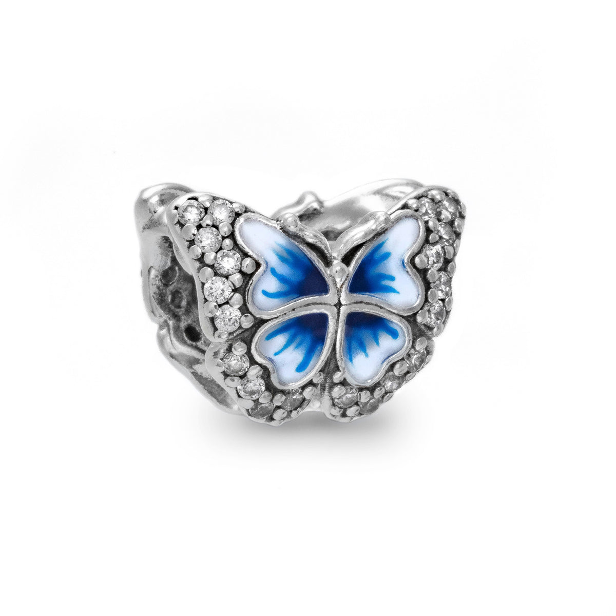 PANDORA CHARMS Mod. BLUE BUTTERFLY SPARKLING