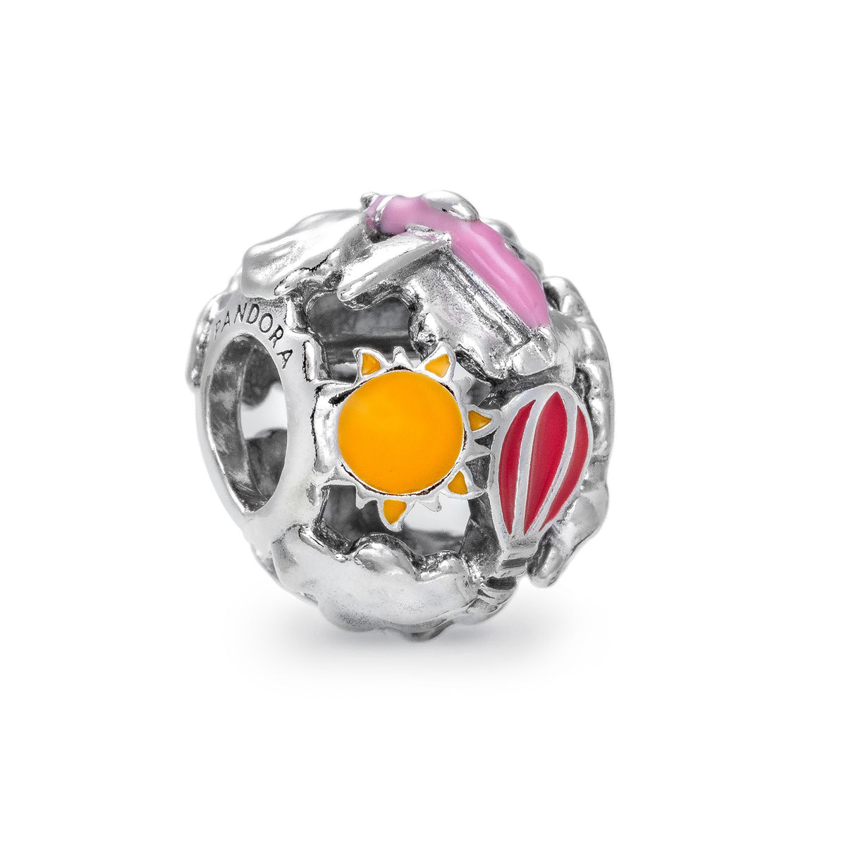 PANDORA CHARMS Mod. FLY AWAY RAINBOW SKY & TRAVEL