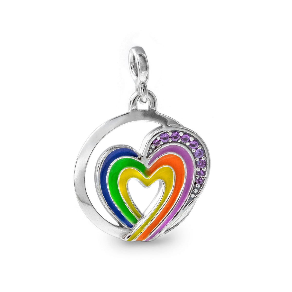 PANDORA CHARMS Mod. ME RAINBOW HEART OF FREEDOM