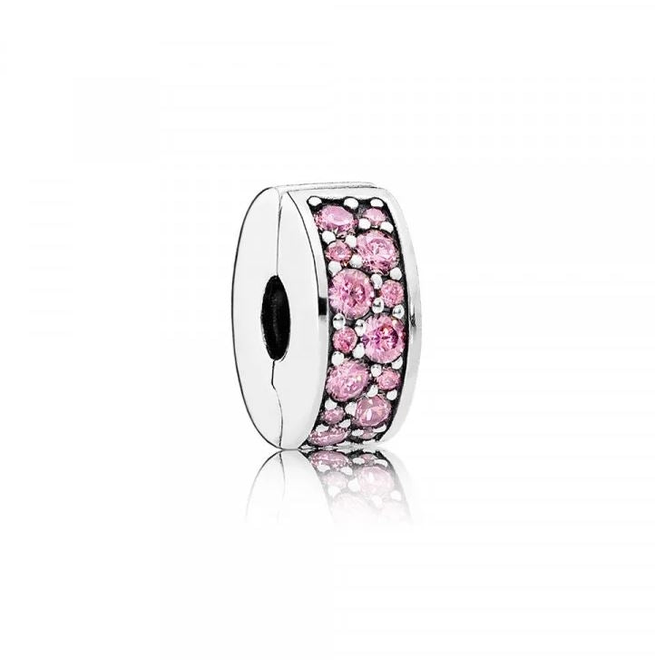 PANDORA CHARMS Mod. PINK PAVE CLIP