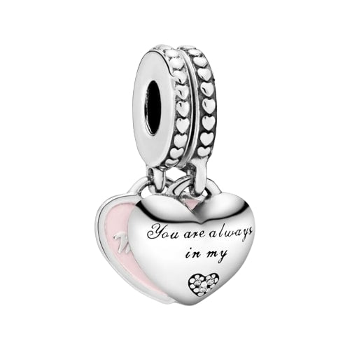 PANDORA JEWELRY Mod. MOTHER A& DAUGHTER HEARTS