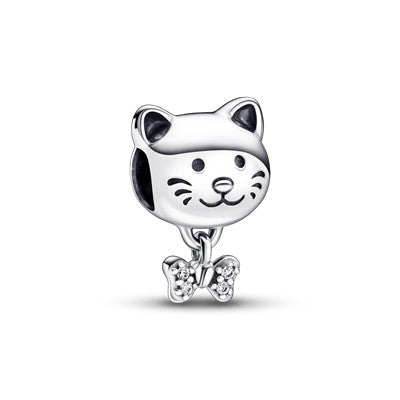 PANDORA CHARMS Mod. PET CAT & BOW