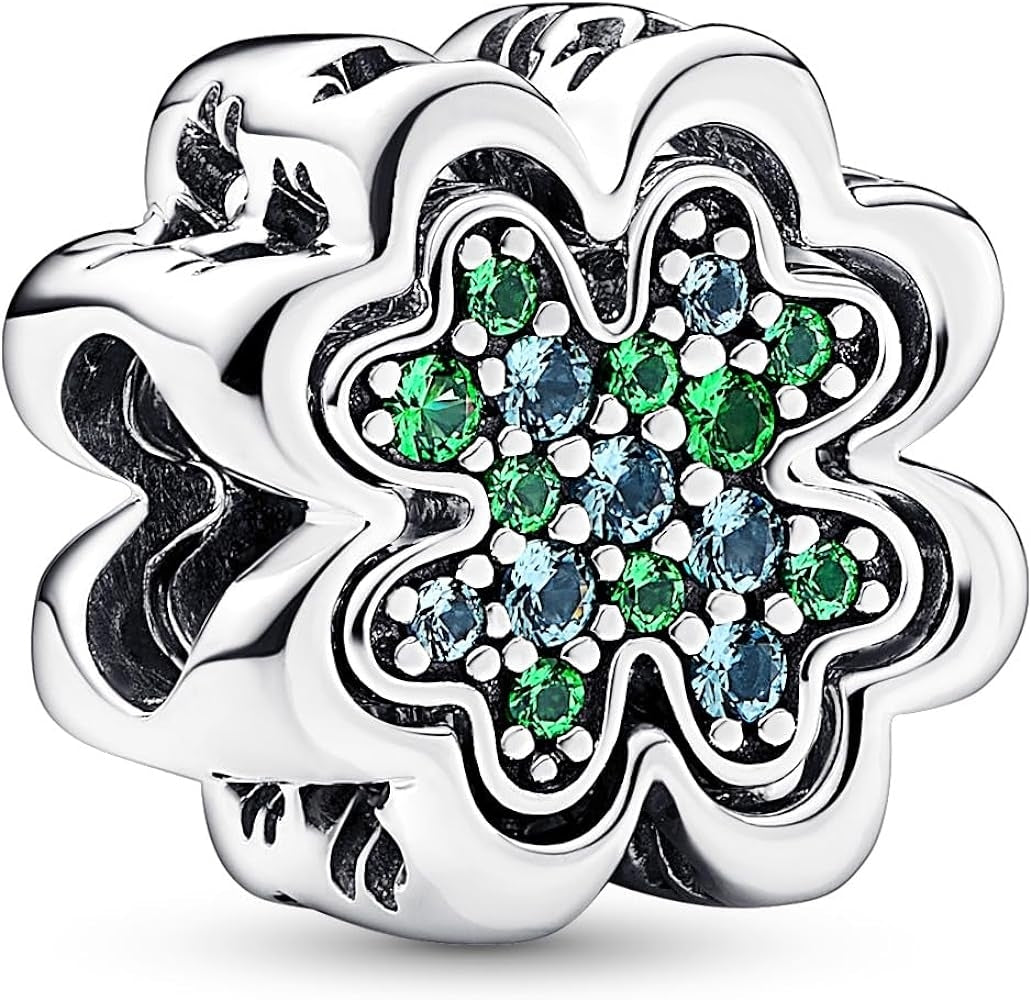 PANDORA CHARMS Mod. SPLITTABLE FOUR LEAF CLOVER