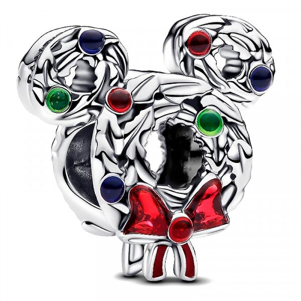 PANDORA CHARMS DISNEY COLLECTION Mod. MICKEY MOUSE CHRISTMAS WREATH