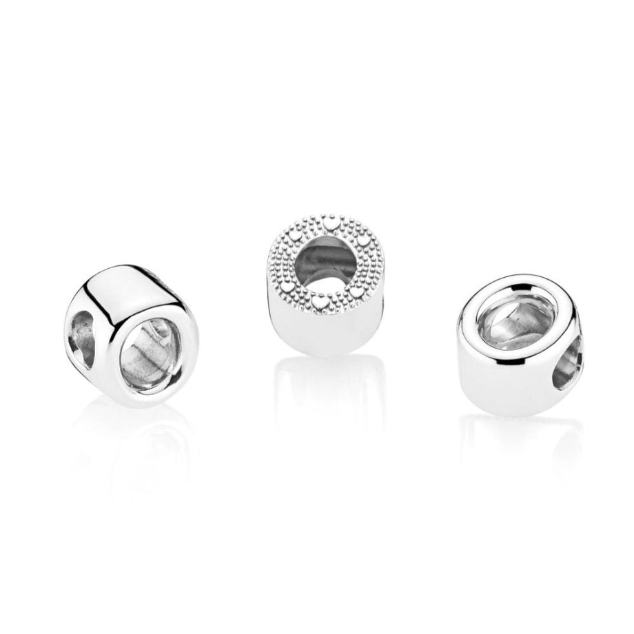 PANDORA CHARMS Mod. LETTER O SILVER