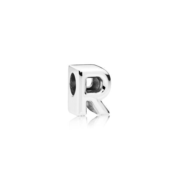 PANDORA CHARMS Mod. LETTER R SILVER