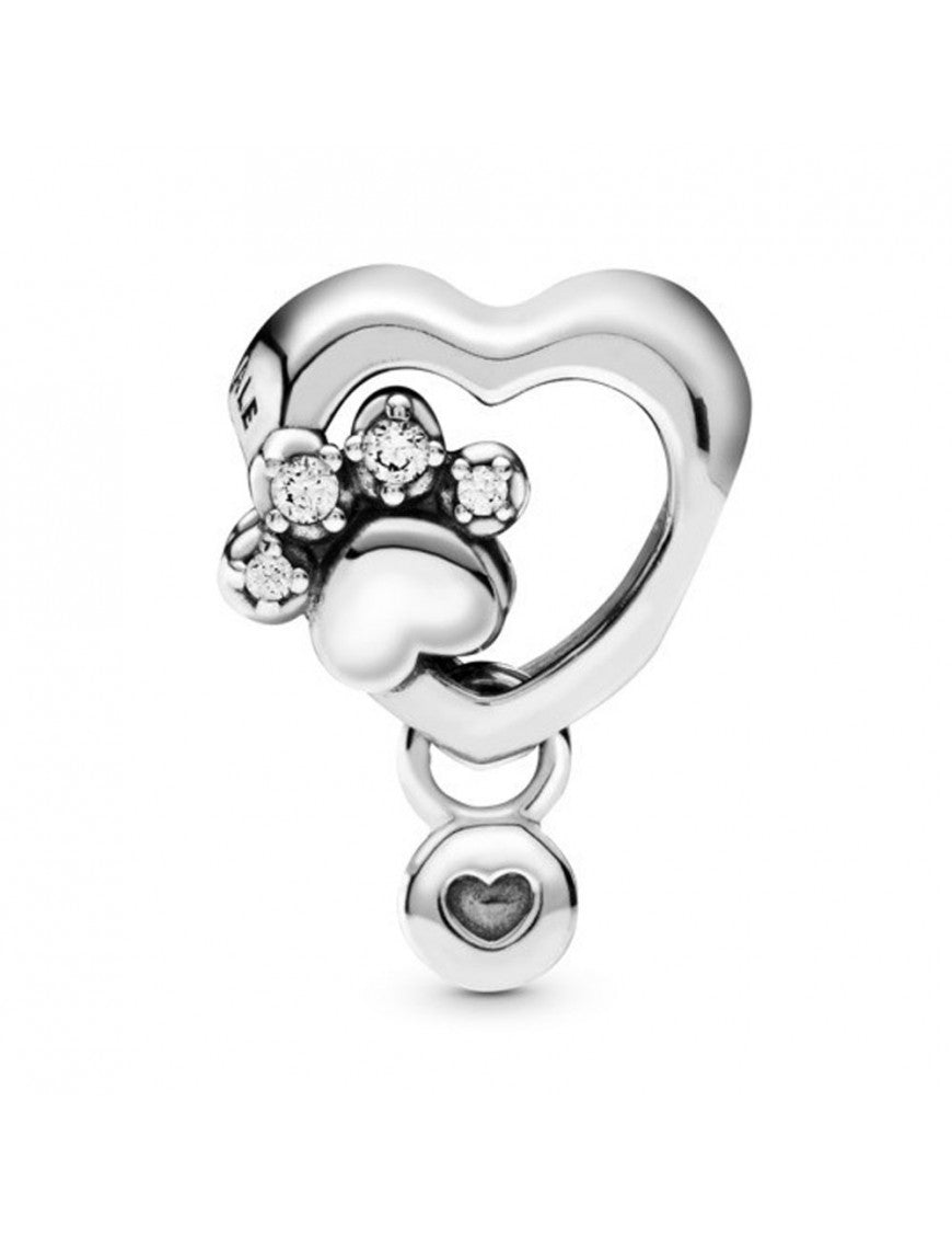 PANDORA JEWELRY Mod. SPARKLING PAW PRINT & HEART