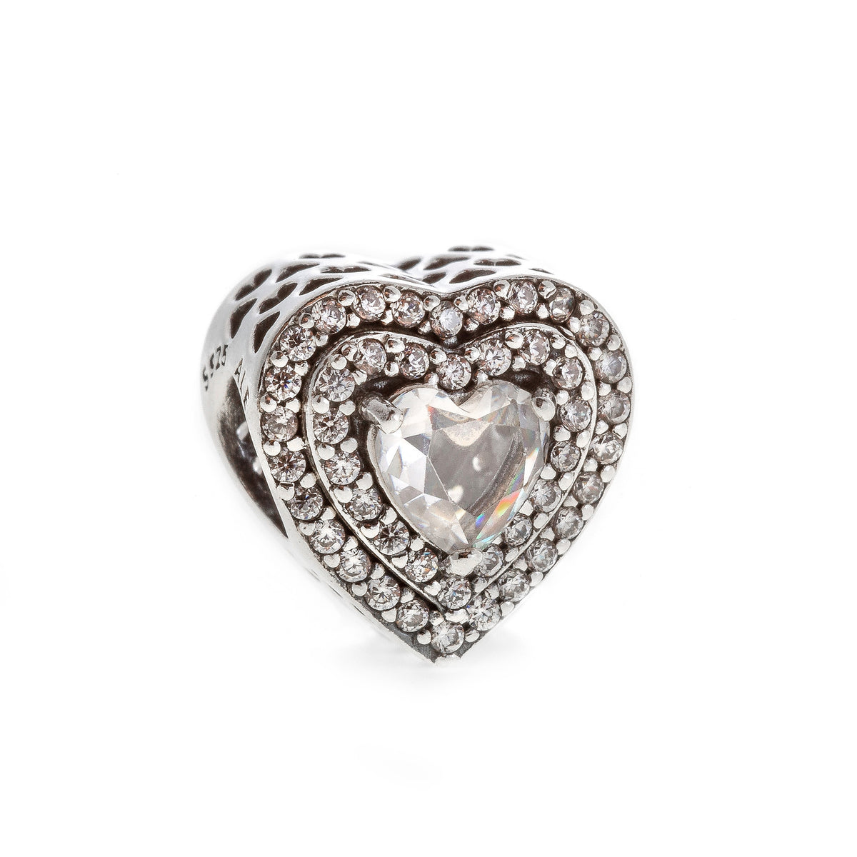 PANDORA JEWELRY Mod. SPARKLING LEVELLED HEARTS