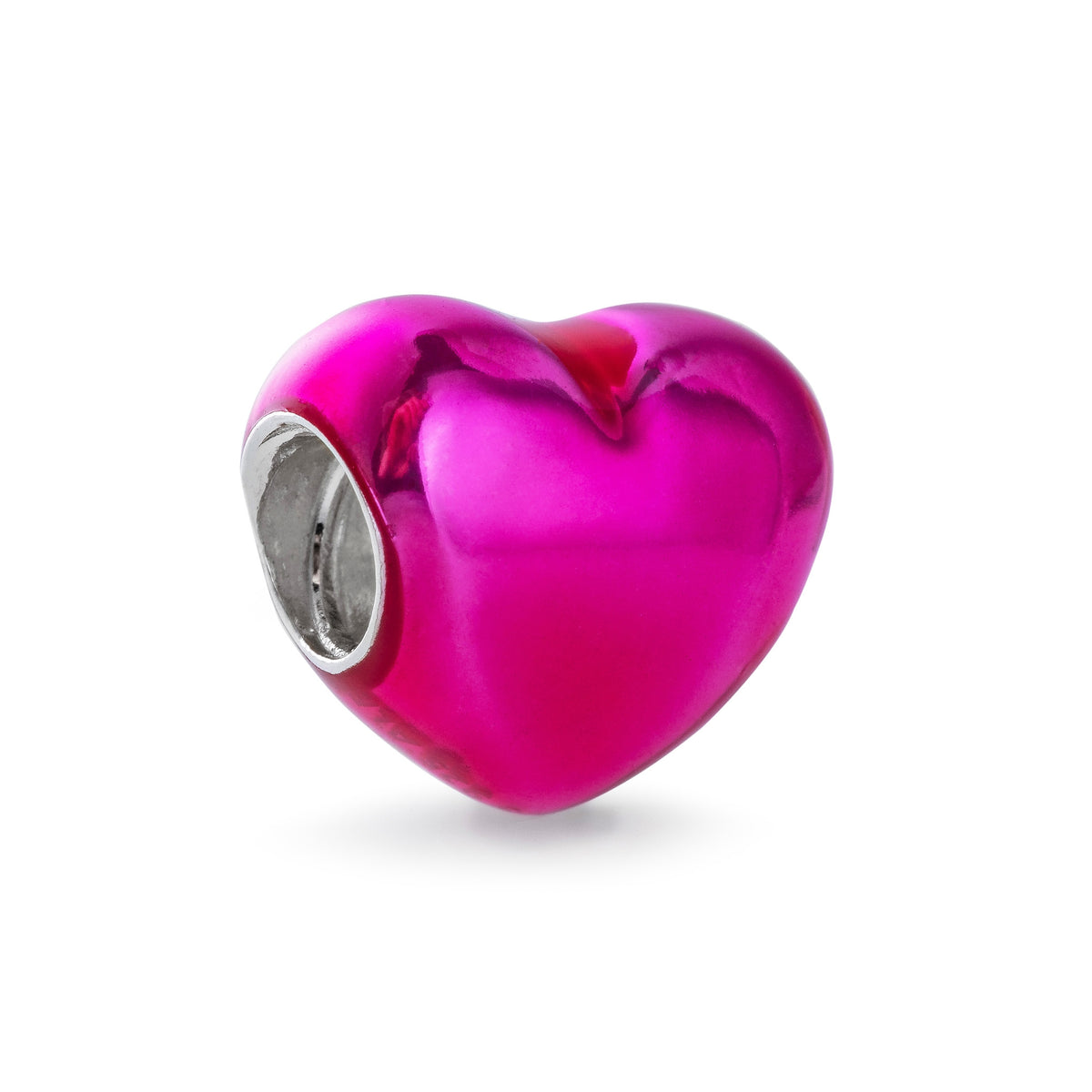 PANDORA CHARMS Mod. METALLIC PINK HEART