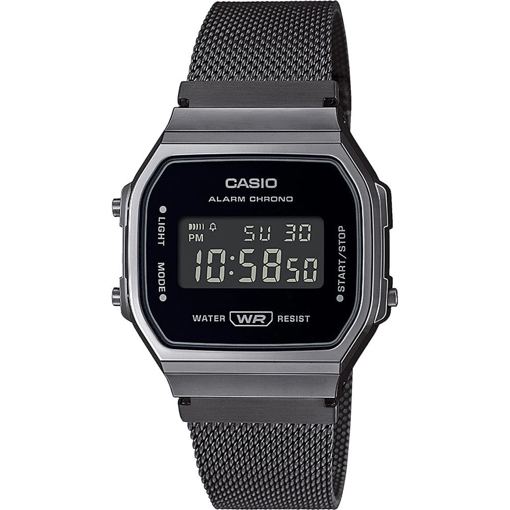 CASIO VINTAGE ICONIC - ALL BLACK - MILANESE