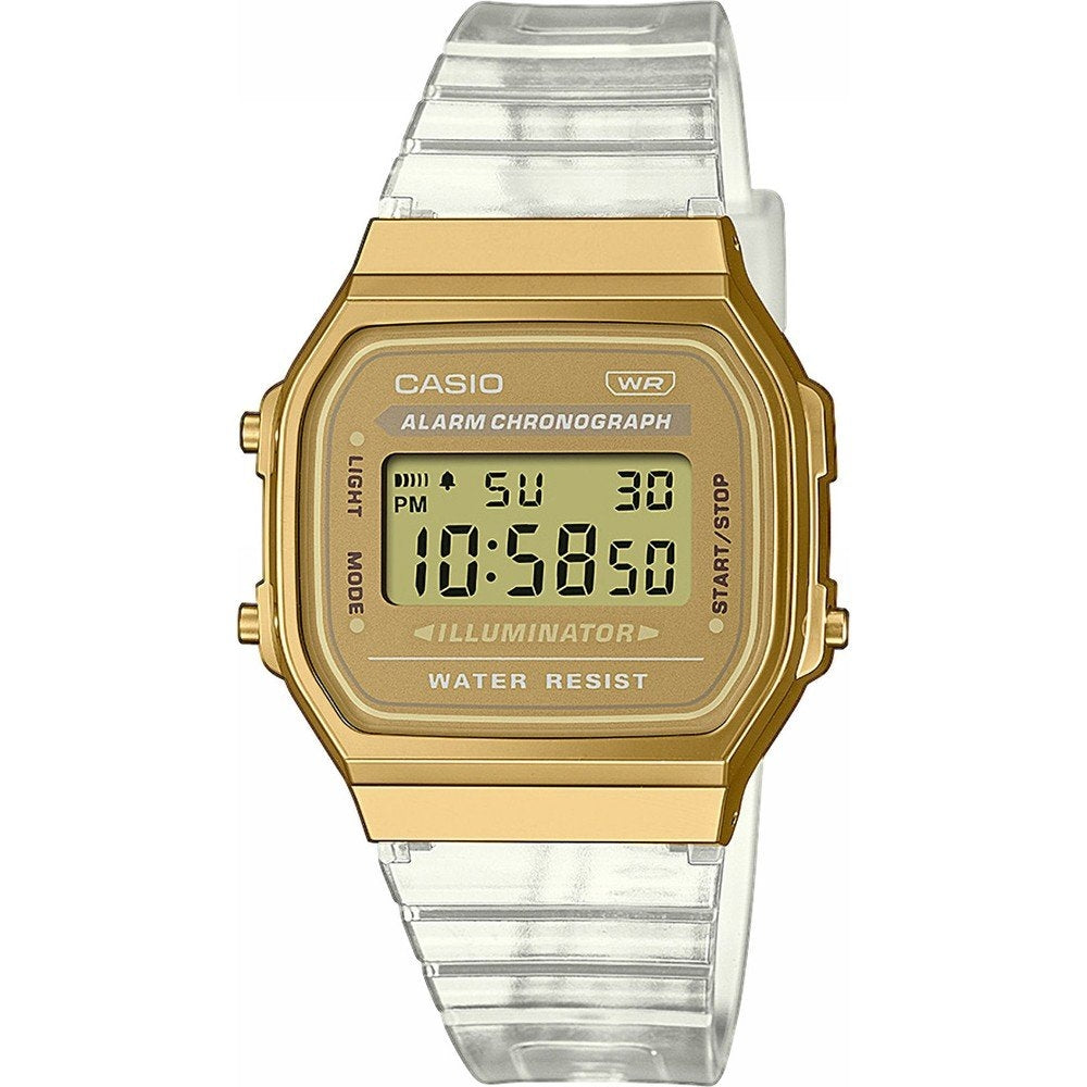 CASIO Mod. VINTAGE COLLECTION - TRANSPARENT BAND - Gold ***SPECIAL PRICE***