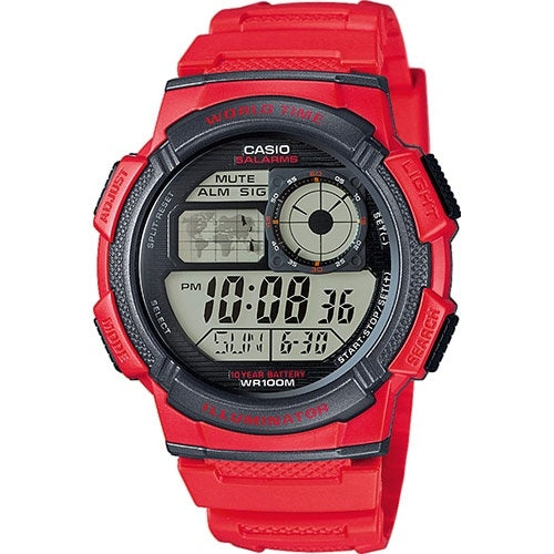 CASIO Mod. WORLD TIME ILLUMINATOR - 5 Alarms, 10 Year battery 