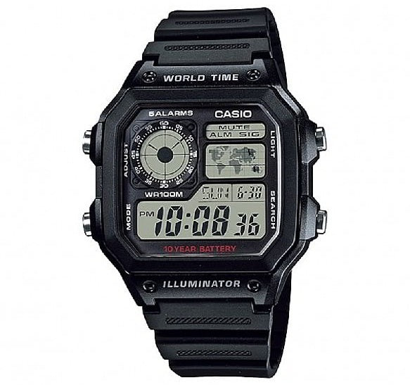 CASIO SPORT Mod. DIVER - WORLD TIME ILLUMINATOR 5 ALARMS - FUTURE CLASSIC COLLECTION - BLACK