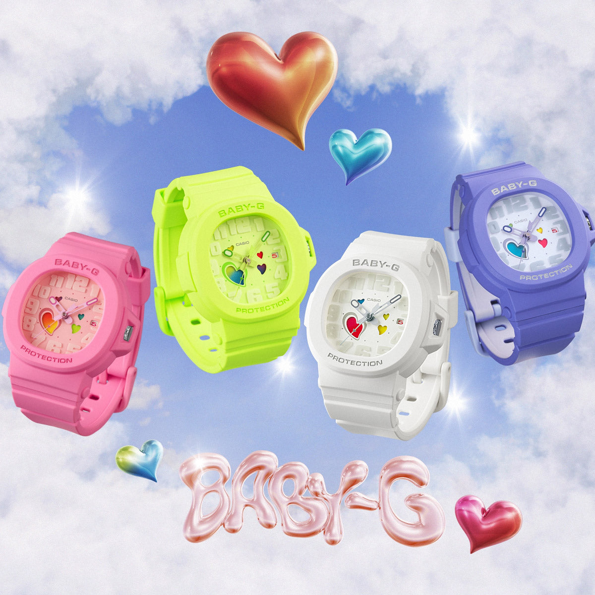 CASIO BABY-G Mod. PLAYFUL HEART SERIES - YELLOW