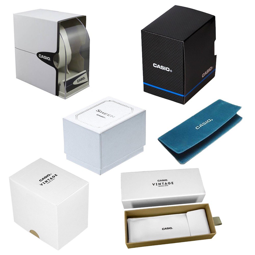 CASIO COLLECTION Mod. DAY DATE, ROMAN INDEXES, LEATHER - BLACK