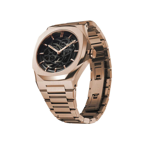 D1 MILANO SKELETON BRACELET Mod. ROSE GOLD - Automatic