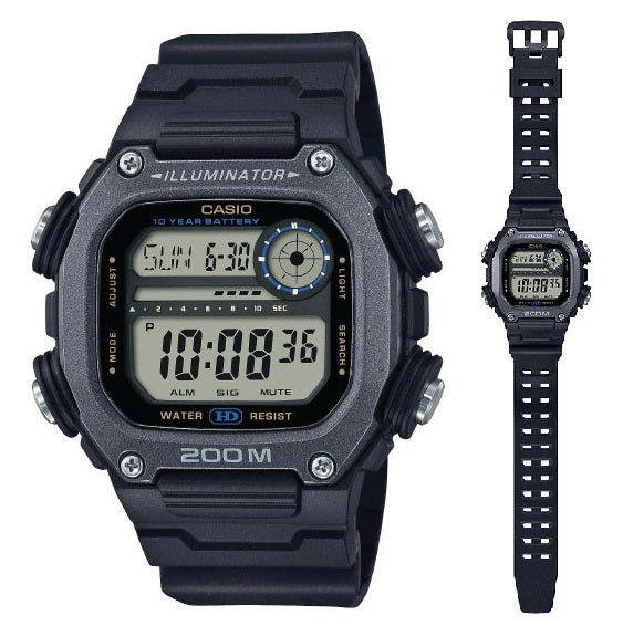 CASIO ILLUMINATOR DIVER 200m, 10 Years Battery - XL Strap